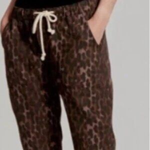 One Teaspoon Pants Womens XXS NWT Shabbies Bronze Leopard Utility Drawstring
